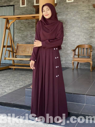 আনেয়া কুচি বোরকা সেট হিজাব সহ